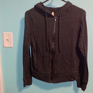 Gray Zip Up Hoodie